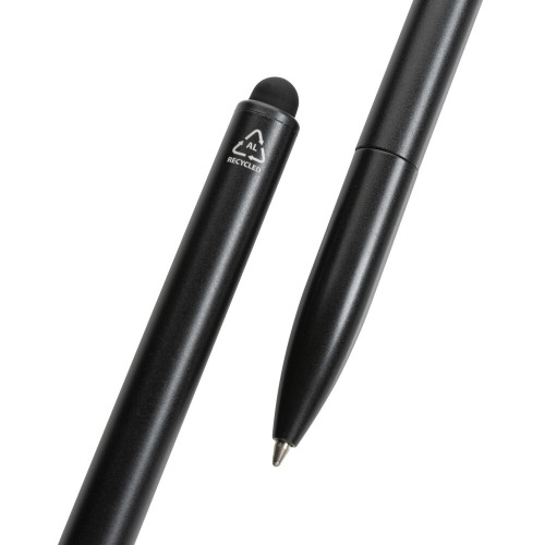 Długopis, touch pen Kymi, aluminium z recyklingu czarny P611.231 (3)