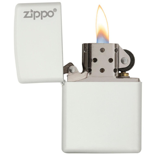 Zapalniczka Zippo Classic z logo Biały mat ZIP60001270 (2)