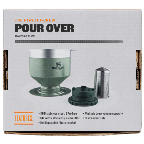 ZAPARZACZ STANLEY THE PERFECT-BREW POUR OVER Hammertone Green 1009383002 (7)