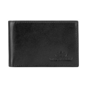 Męski portfel WITTCHEN ze skóry minimalistyczny Czarny