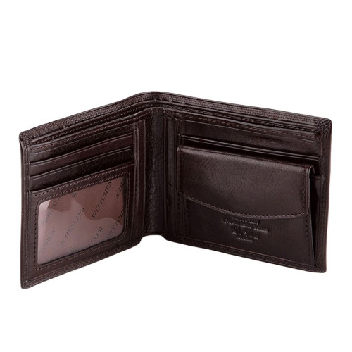 Męski portfel WITTCHEN z herbem średni Brązowy WITT39-1-173 (1)