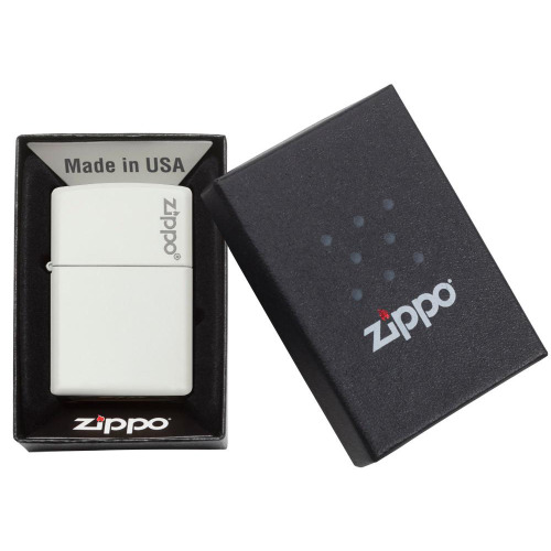 Zapalniczka Zippo Classic z logo Biały mat ZIP60001270 (3)