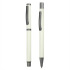 Zestaw piśmienny, długopis i pióro kulkowe biały V1957-02 (1) thumbnail