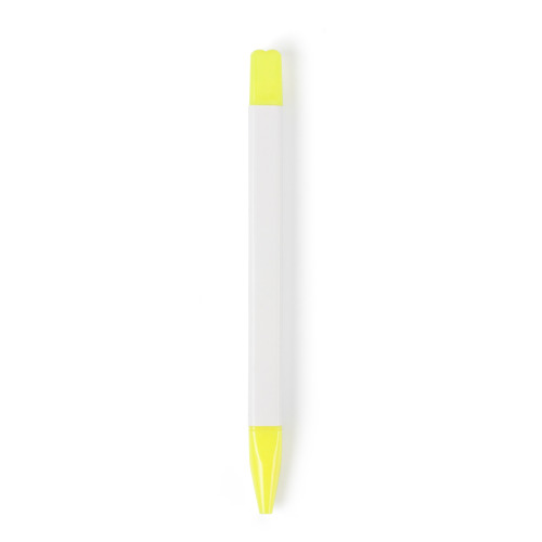 Ołówek, zakreślacz i 3 długopisy biały V1314-02 (3)
