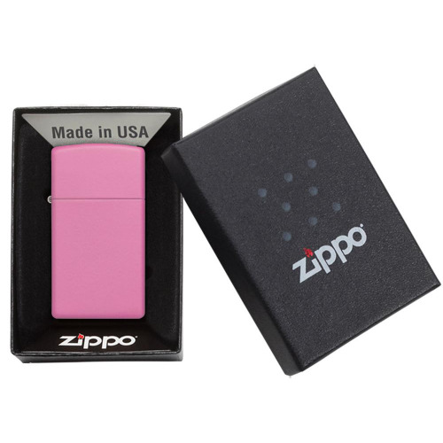 Zapalniczka Zippo Slim Różowy mat ZIP60001435 (3)
