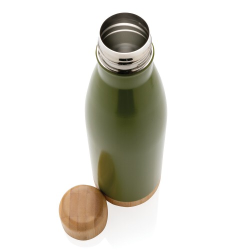 Butelka termiczna 700 ml, bambusowy element zielony P436.797 (3)