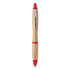 Długopis z bambusa czerwony MO9485-05  thumbnail