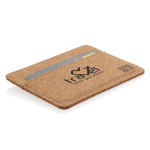 Korkowe etui na karty kredytowe, portfel, ochrona RFID brązowy P820.879 (7)