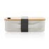 Pudełko śniadaniowe z bambusowym wieczkiem, PP z recyklingu biały P269.103 (4) thumbnail