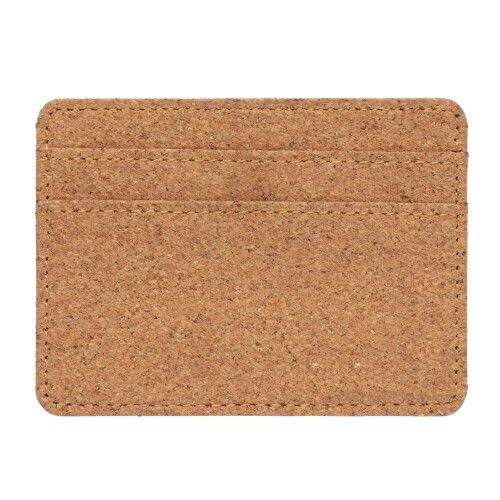 Korkowe etui na karty kredytowe, portfel, ochrona RFID brązowy P820.879 (4)