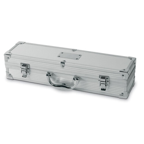 Aluminiowa walizka do barbecue srebrny IT3475-14 (1)