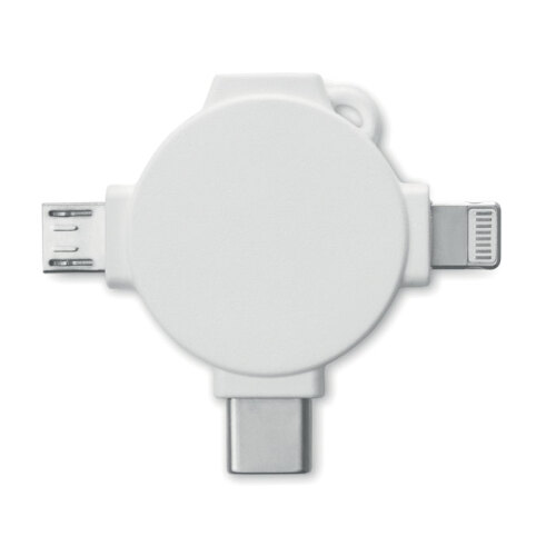 Adapter do kabli 3 w 1 biały MO9654-06 (1)