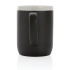 Kubek ceramiczny 300 ml black, white P434.091 (2) thumbnail