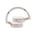 Składane bezprzewodowe słuchawki nauszne, bambusowe elementy biały V0190-02 (1) thumbnail