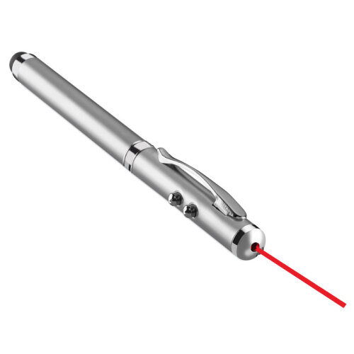 Długopis i wskaźnik laserowy srebrny mat MO8097-16 (2)