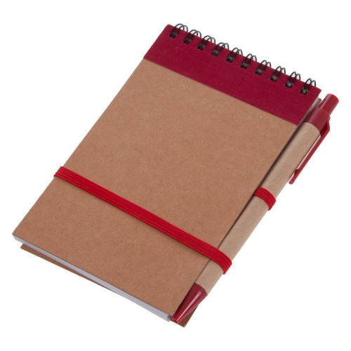 Notatnik z długopisem czerwony V2335-05 (9)