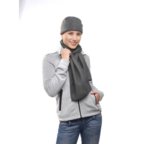 Zestaw zimowy, czapka i szalik szary V7011-19 (2)