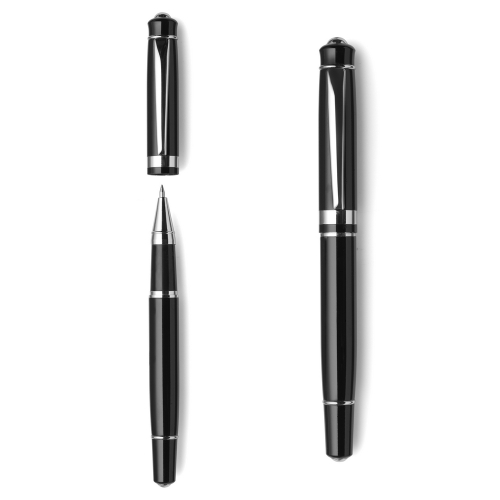 Zestaw piśmienny, długopis i pióro kulkowe czarny V1426-03 (6)