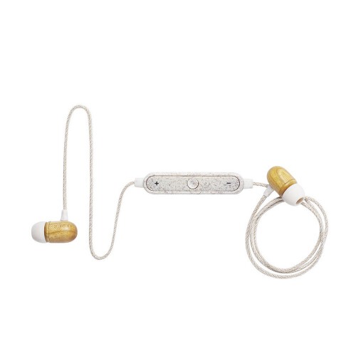 Bambusowe bezprzewodowe słuchawki douszne neutralny V0180-00 (1)