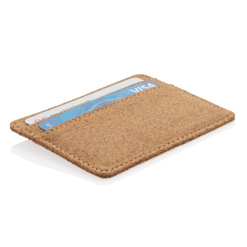 Korkowe etui na karty kredytowe, portfel, ochrona RFID brązowy P820.879 (1)