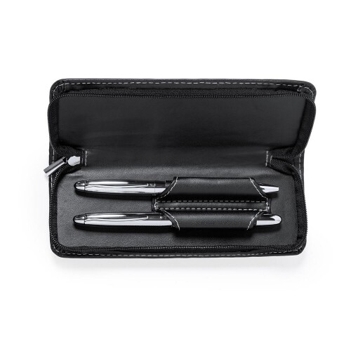 Zestaw piśmienny, długopis i pióro kulkowe czarny V9354-03 (2)