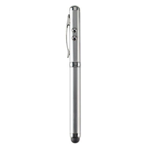 Długopis i wskaźnik laserowy srebrny mat MO8097-16 