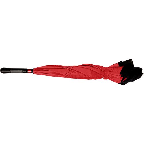 Odwracalny parasol automatyczny czerwony V9911-05 