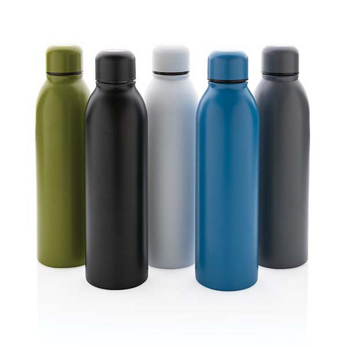 Próżniowa butelka sportowa 500 ml, stal nierdzewna z recyklingu black P433.041 (5)