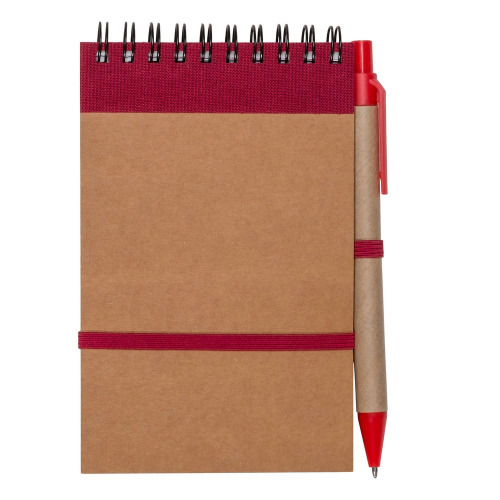 Notatnik z długopisem czerwony V2335-05 (7)