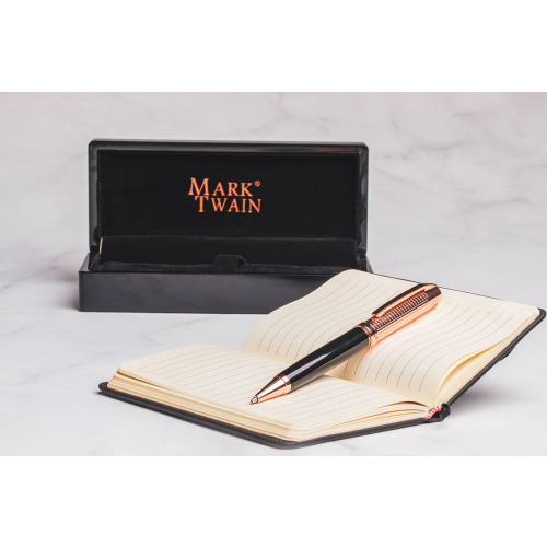 Długopis metalowy Mark Twain Czarny 1303403 (3)