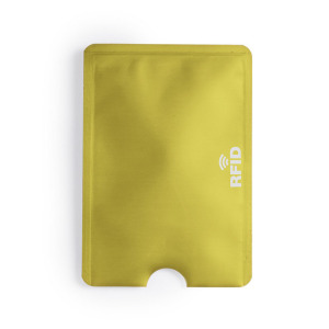 Etui na kartę kredytową, ochrona przed RFID żółty