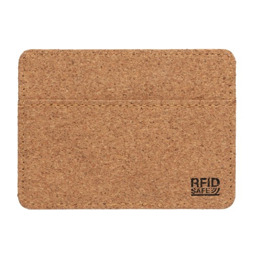 Korkowe etui na karty kredytowe, portfel, ochrona RFID brązowy P820.879 (5)