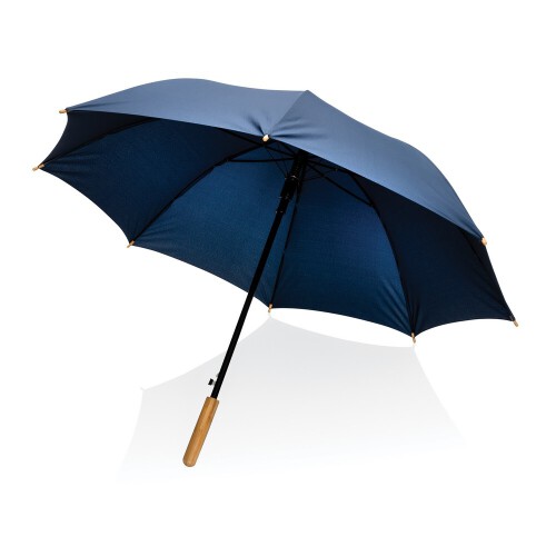 Bambusowy parasol automatyczny 23" Impact AWARE rPET niebieski P850.655 (3)