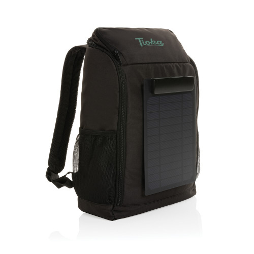 Plecak z panelem słonecznym 5W Pedro AWARE™ RPET czarny P763.291 (7)