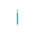 Mini ołówek, gumka niebieski V1697-11  thumbnail