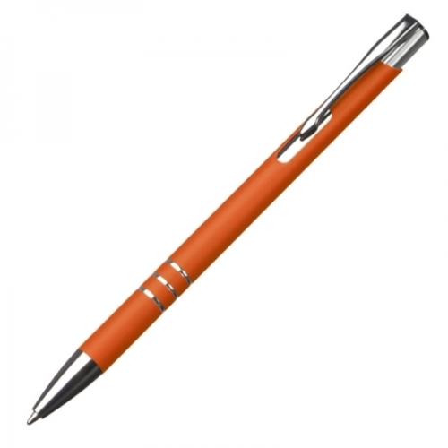 Długopis metalowy soft touch NEW JERSEY pomarańczowy 055510 