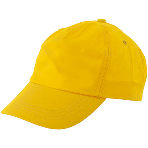 Czapka z daszkiem żółty V7065-08 
