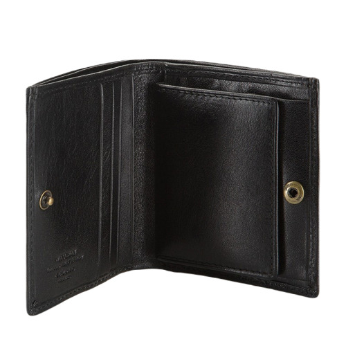 Damski portfel WITTCHEN skórzany z herbem na zatrzask Czarny WITT10-1-065 (1)