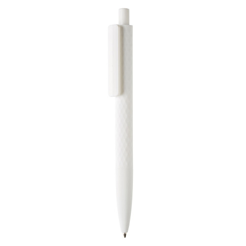 Długopis X3 z przyjemnym w dotyku wykończeniem biały V1999-02 