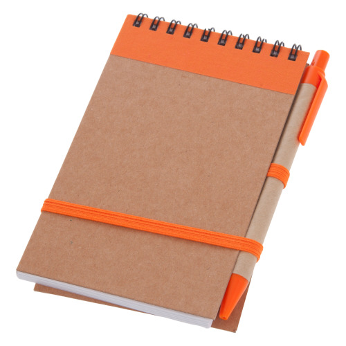 Notatnik z długopisem pomarańczowy V2335-07/A (1)
