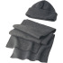 Zestaw zimowy, czapka i szalik szary V7011-19  thumbnail