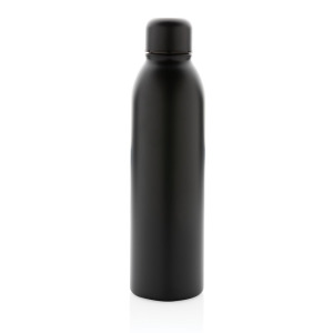 Próżniowa butelka sportowa 500 ml, stal nierdzewna z recyklingu black