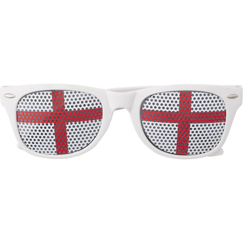 Okulary przeciwsłoneczne biało-czerwony V0086-02 