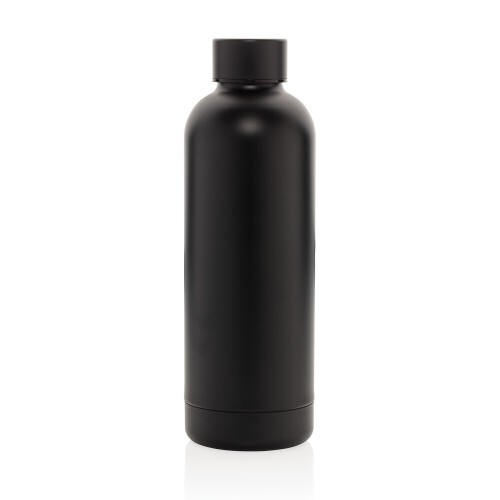 Butelka termiczna 500 ml, stal nierdzewna z recyklingu czarny P435.701 (12)