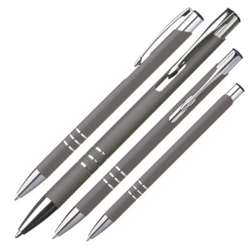 Długopis metalowy soft touch NEW JERSEY grafitowy 055577 (1)