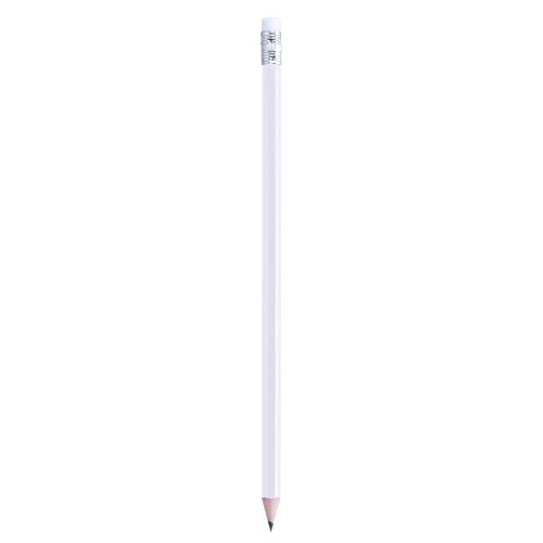 Ołówek z gumką biały V7682-02/A 