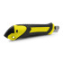 Nóż do tapet z mechanizmem zabezpieczającym, zapasowe ostrza w komplecie żółty V7237-08 (2) thumbnail