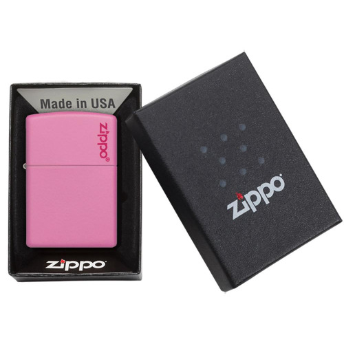 Zapalniczka Zippo Classic z logo Różowy mat ZIP60001206 (3)