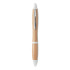 Długopis z bambusa biały MO9485-06  thumbnail