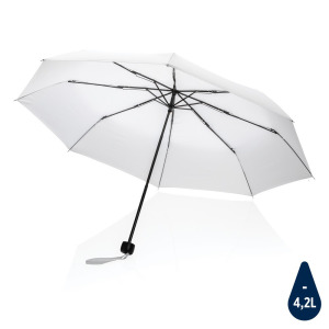 Mały parasol automatyczny 21" Impact AWARE rPET biały